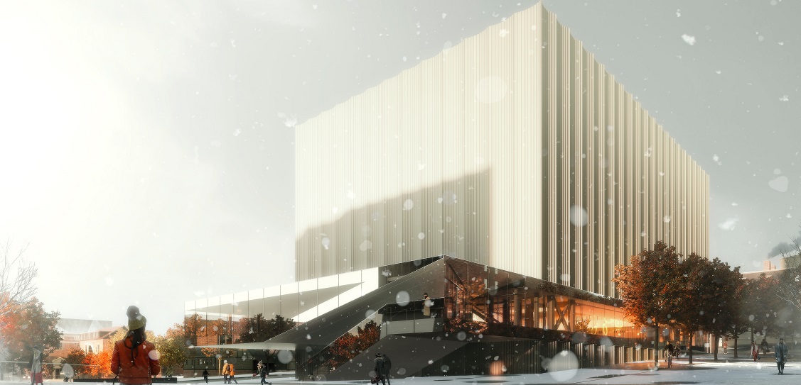 REX has designed Brown University's performing arts centre. Picture: Luxigon