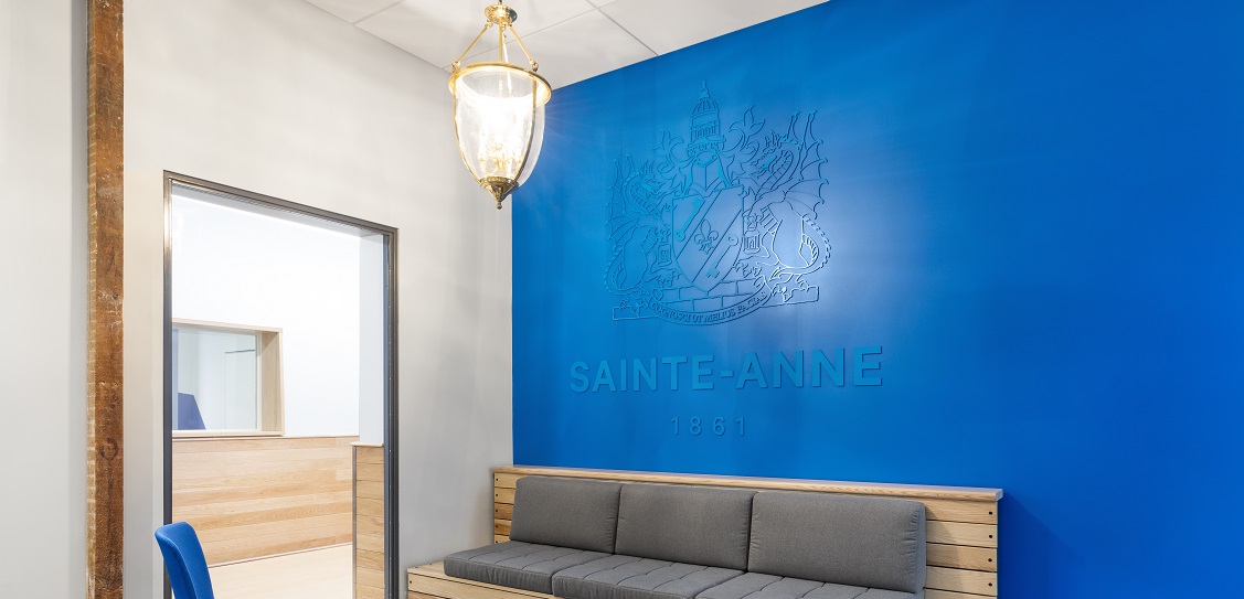 Taktik Design created the interior of Collège Sainte-Anne. Picture: Maxime Brouillet