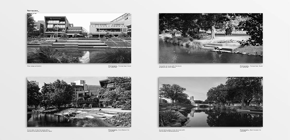 Avon River Park Terraces + City Promenade	- LandLAB, Images: Thomas Sear- Budd