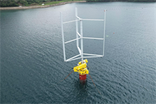 Vertical axis floating wind pilot installed in Japan