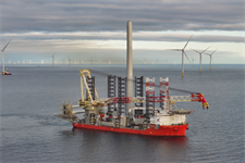 One hospitalised after wind turbine vessel collides with container ship