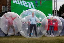 hamster bubble human