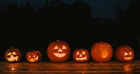 Advertising professionals in Halloween costumes