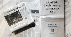 Peanut and Tommee Tippee want to put ‘matrescence’ in the dictionary. Their case starts with a ‘New York Times’ ad.