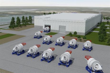 Once complete in early 2015 it will be the main Haliade construction plant