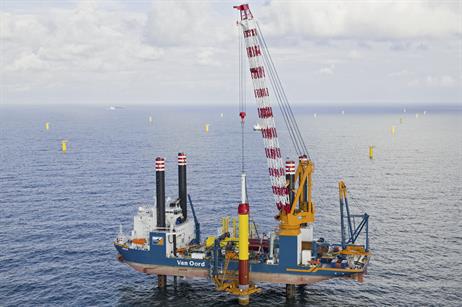  Aeolus installed the foundations and turbines at the 129MW Eneco Luchterduinen project in the Netherlands (pic: Flying Focus)