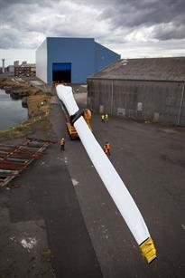 It is the longest blade to be tested at ORE Catapult's centre in north east England