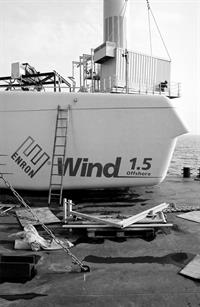 Enron had a brief foray into offshore wind, but only managed to install one of its 1.5MW turbines before being taken over by GE