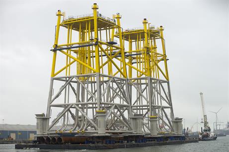 The jackets to support Gemini's substations are ready for installation
