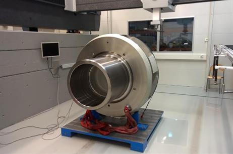 Exceed’s first planetary stage in the measurement room to verify that casted components are as designed