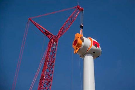 The nacelle following installation