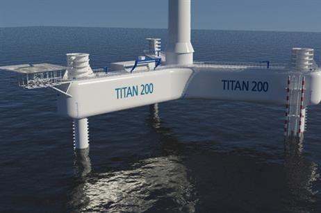 Offshore Wind Systems of Texas designed the Titan floating platform