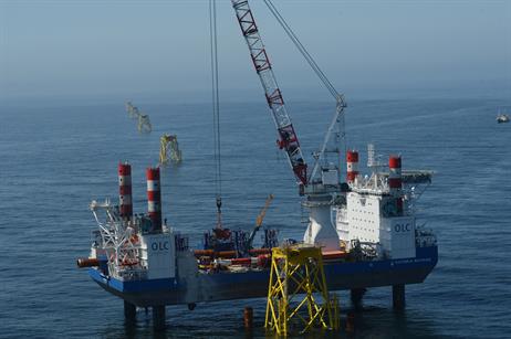 Foundations at Nordsee Ost were completed in March