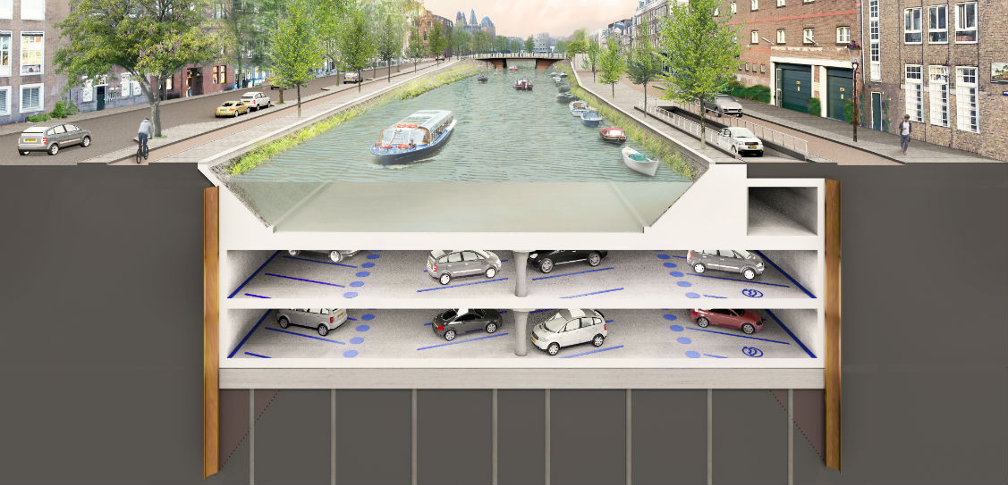 Underwater Garage Scoops Prize, Underground Parking Garage Design