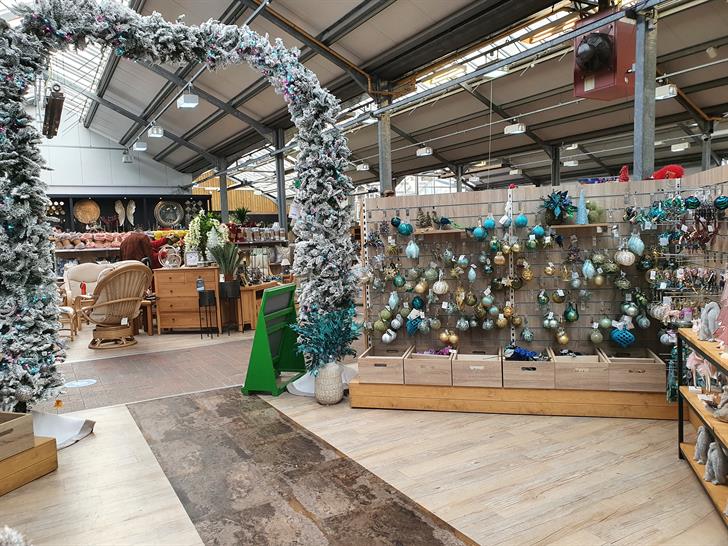Christmas displays at South Downs Nurseries near Hassocks, East Sussex in 2021.