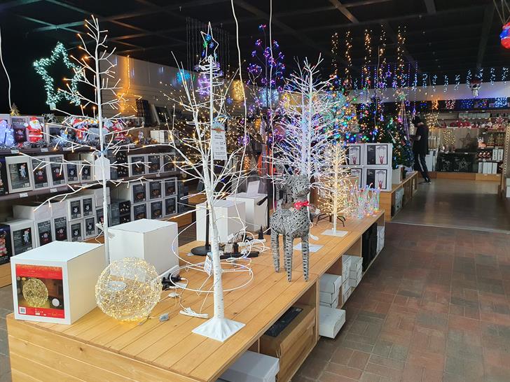 Christmas displays at South Downs Nurseries near Hassocks, East Sussex in 2021.