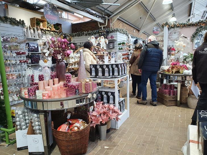 Christmas displays at Notcutts Garden Centre in Ditchling, East Sussex in 2021.