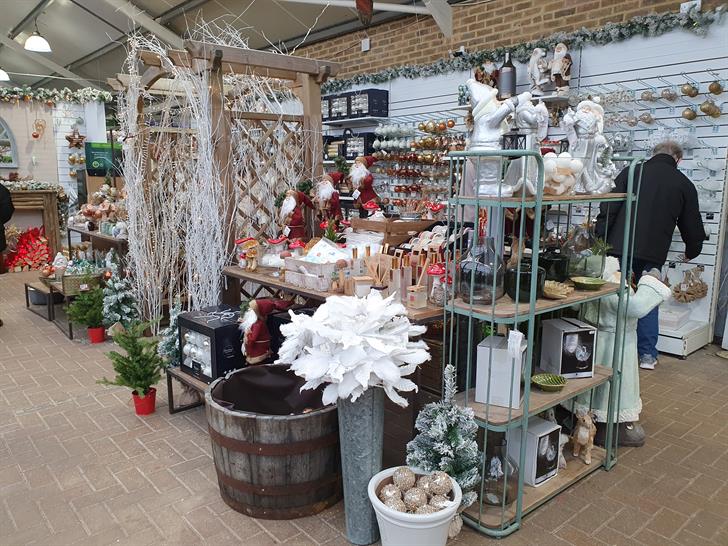 Christmas displays at Notcutts Garden Centre in Ditchling, East Sussex in 2021.
