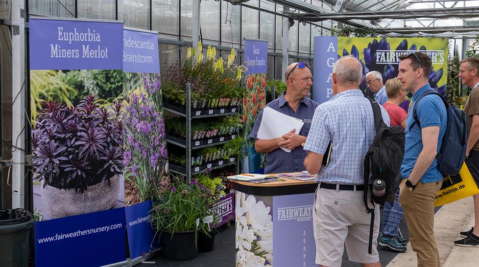 Attendees and stall holders at Four Oaks Trade Show 2023