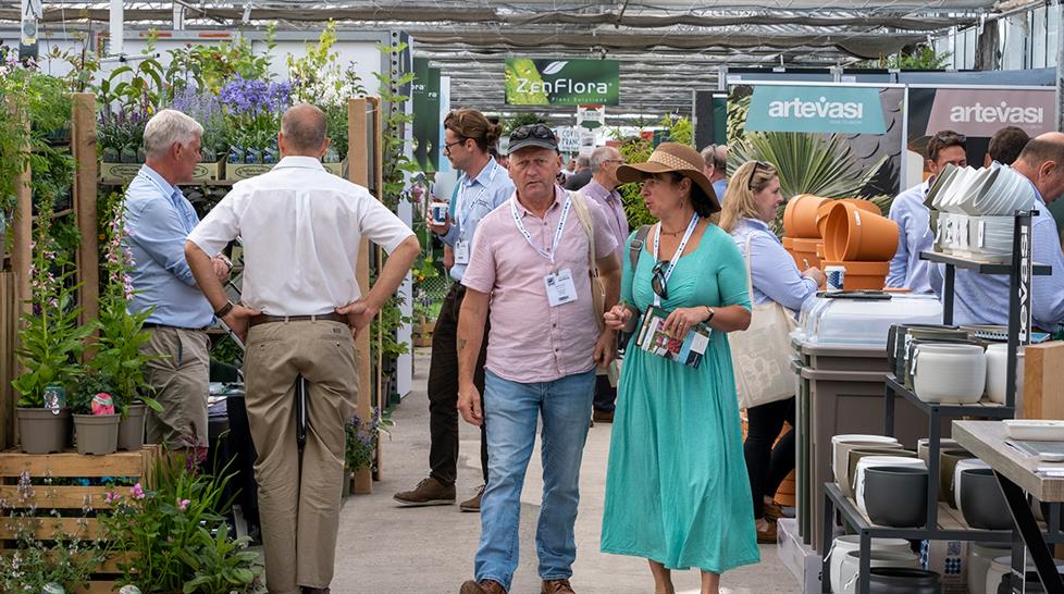 Attendees and stall holders at Four Oaks Trade Show 2023