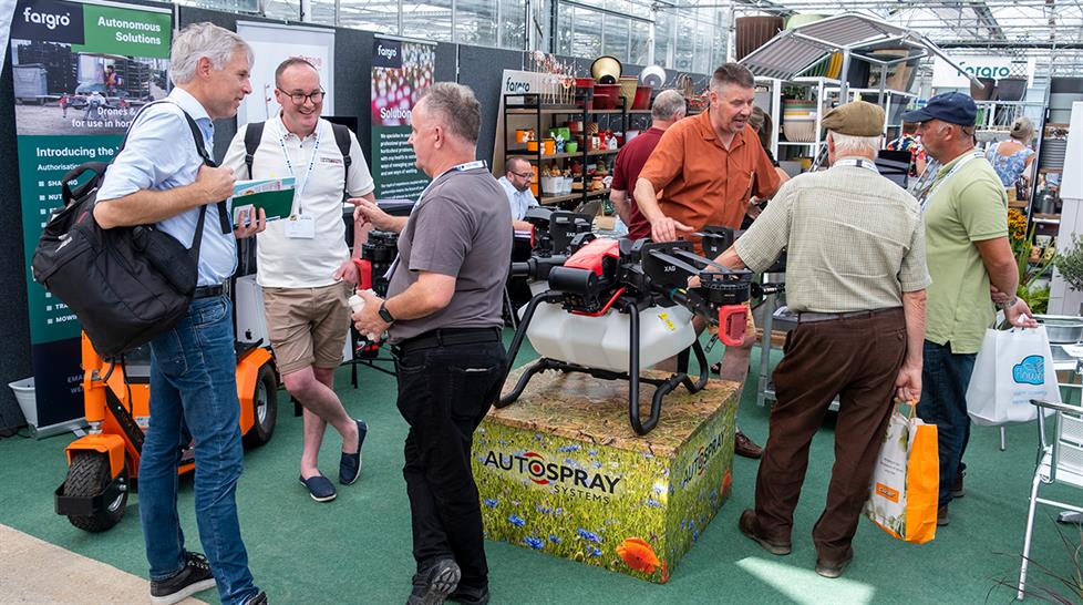 Attendees and stall holders at Four Oaks Trade Show 2023