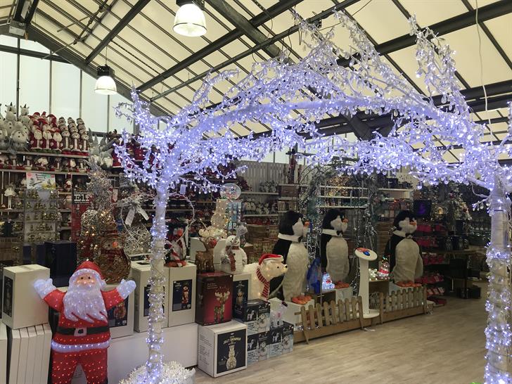 Blue Diamond, Lower Morden's garden centre Christmas display for 2021