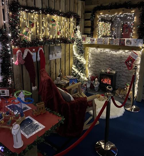 Christmas display at Smith's Garden Centre, New Denham, Uxbridge for 2021.