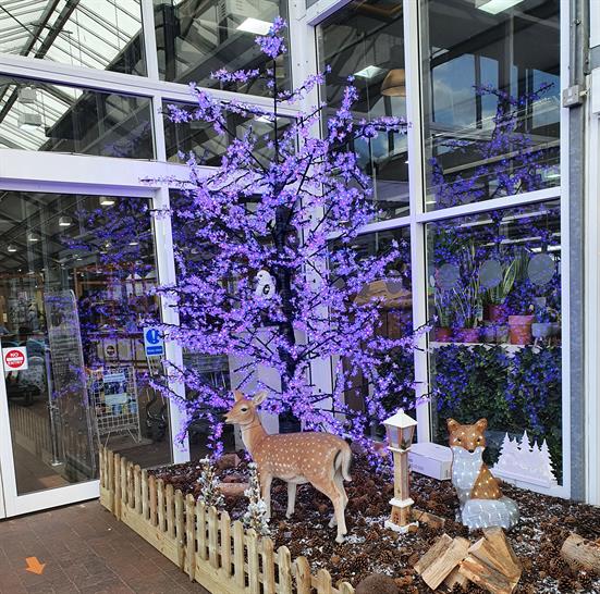 Christmas displays at South Downs Nurseries near Hassocks, East Sussex in 2021.