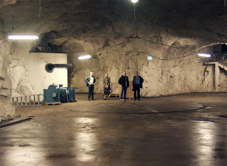The bunker before work began