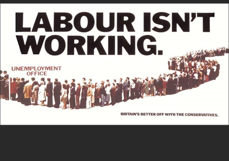 ‘Poster of the Century’ according to a Guardian survey. Written by my deputy, Andrew Rutherford.

Mrs Thatcher’s comment: ‘Why is the word Labour bigger than Conservative?’

She bought it though. 

The poster is credited with persuading Labour Prime Minister, Jim Callaghan, to delay calling the election and leading to the ‘winter of discontent’, and giving Mrs T a healthy majority. 