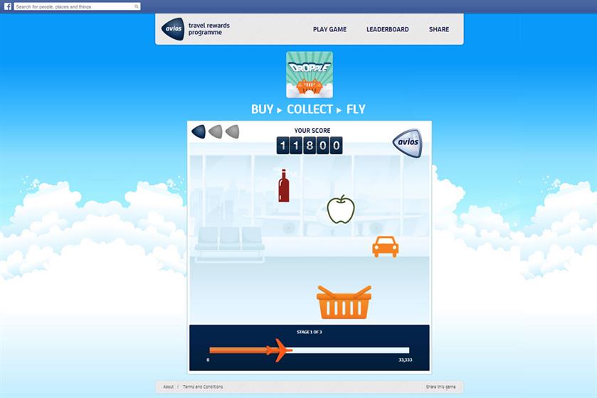 Avios 'Dropple game'