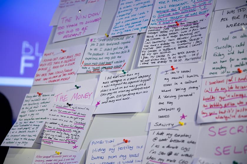 Confessions boards at Bloom events