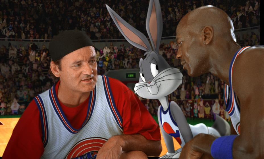 Space Jam, which starred Bill Murray, Jordan and Looney Tunes characters