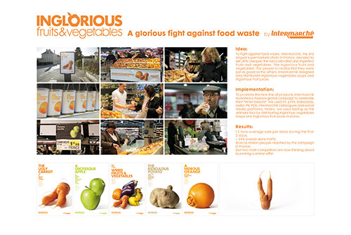 Intermarché ‘inglorious fruits & vegetables’ by Marcel