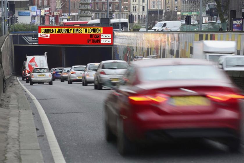 Train Traffic Near Me Virgin Trains In Ooh 'First' With Ads That Use Traffic And Geo Data To  Compare Journey Times