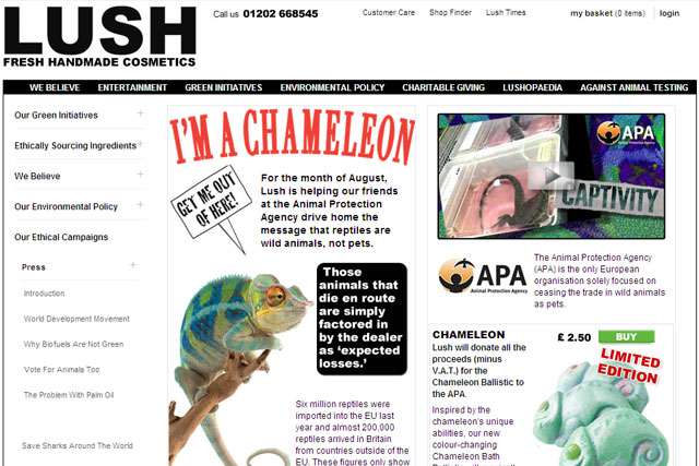 Lush Ad Banned Over Claims That Reptile Trading Was Driving Species To 