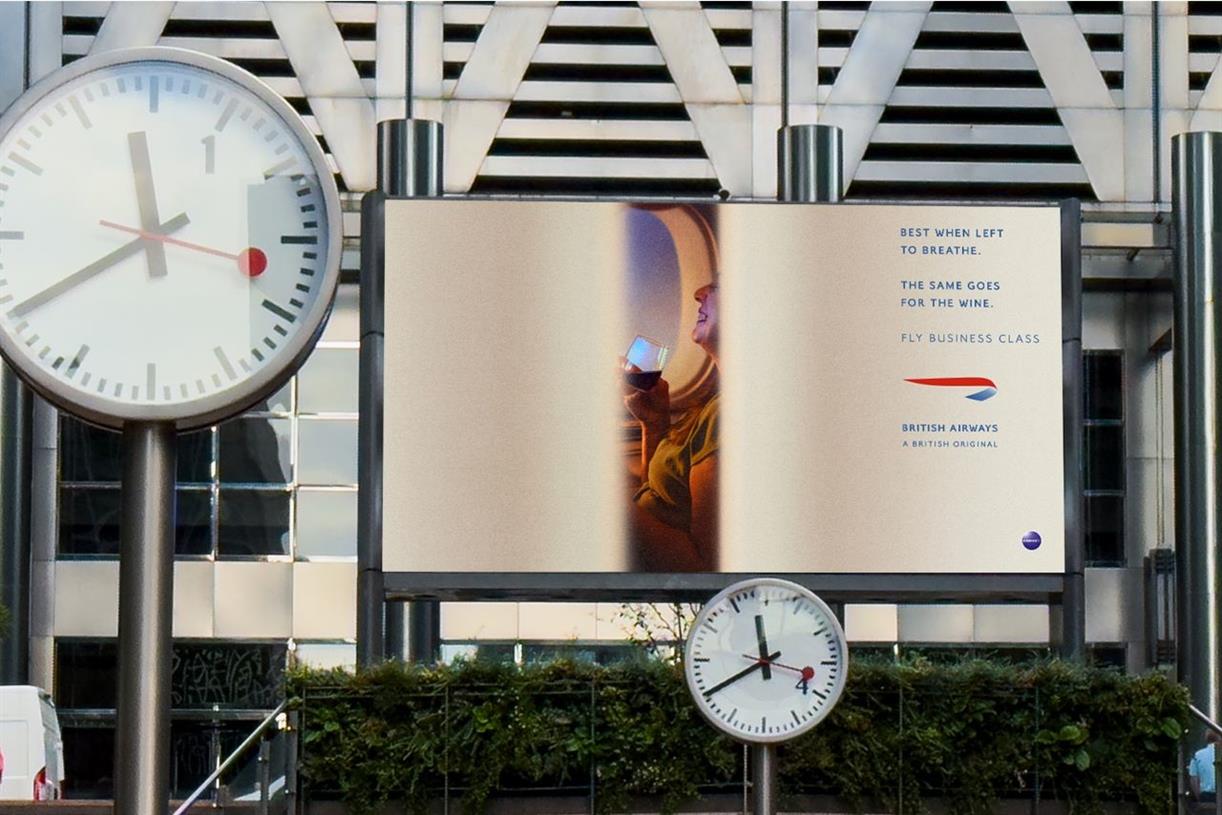 BA highlights moments of calm in business class with OOH campaign