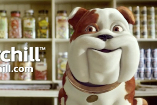 Churchill dog becomes shopkeeper in latest campaign