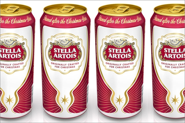 Stella Artois launches Christmas-themed packaging and ads