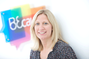 Because reveals Karen Evans as new managing director