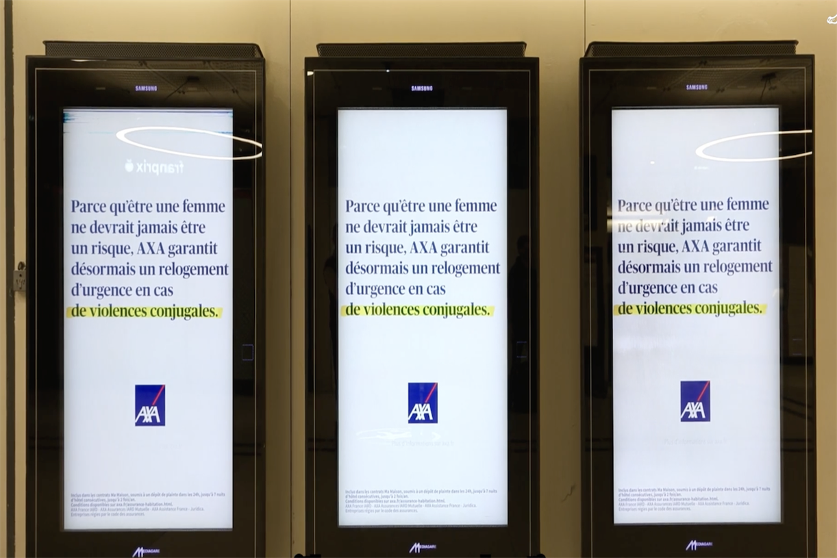 Publicis Conseil lands Titanium Grand Prix for Axa campaign helping women escape abuse