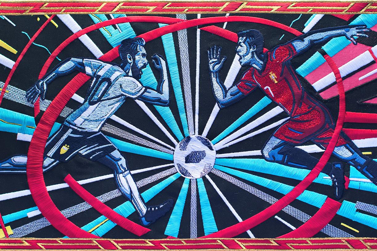 BBCs ambitious World Cup campaign makes history with an embroidered tapestry animation