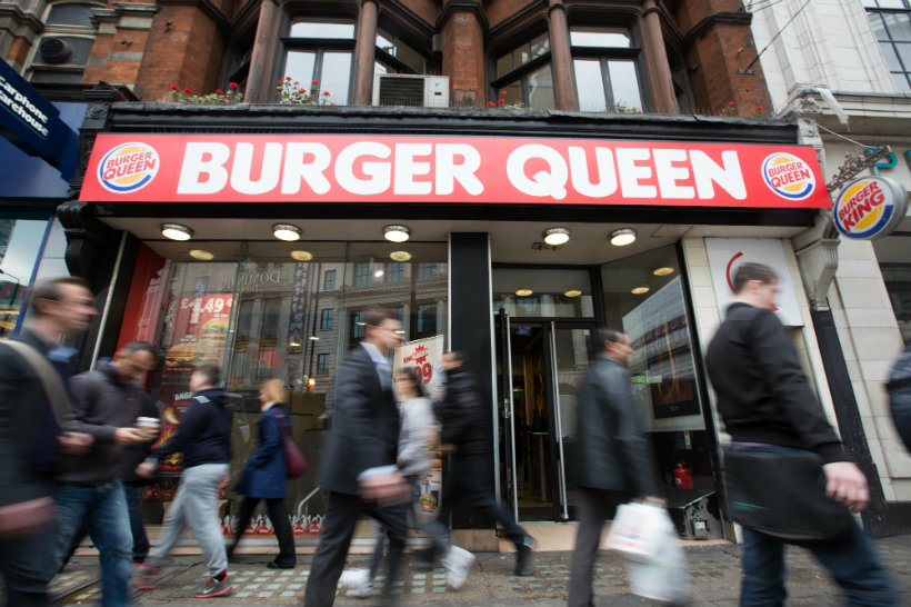 Burger King Burger Queen in royal birthday rebrand