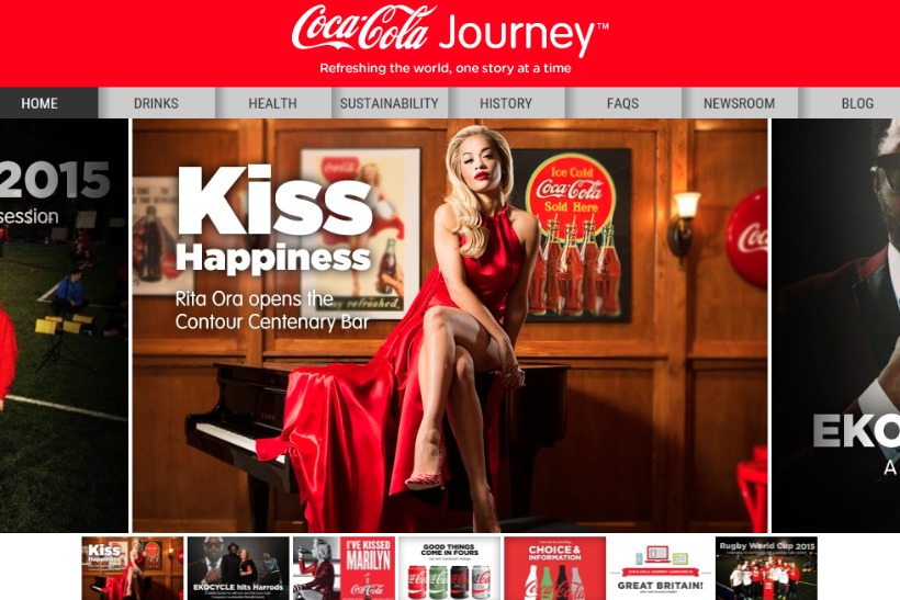 CocaCola revamps website to make it look like a 'digital magazine
