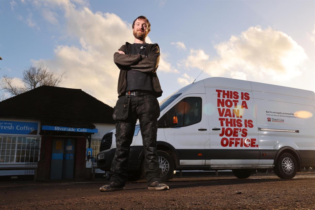 Direct Line shines spotlight on tool theft with 'This is not a van', it's an office spot