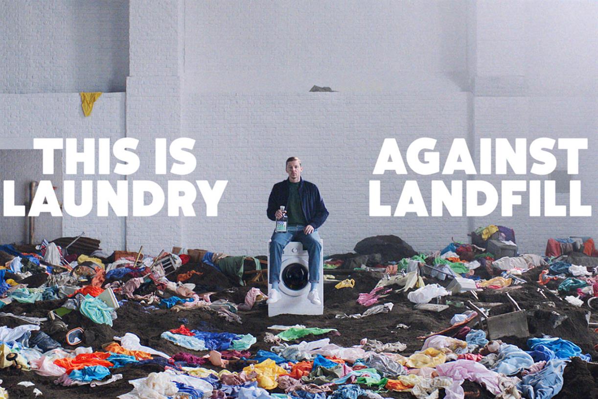 Ecover creates dramatic clothing landfill in campaign targeting fashion