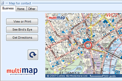 Microsoft's Multimap service extended to e-mail
