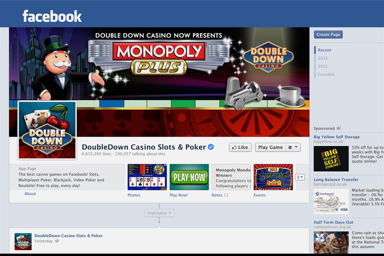 facebook casino game
