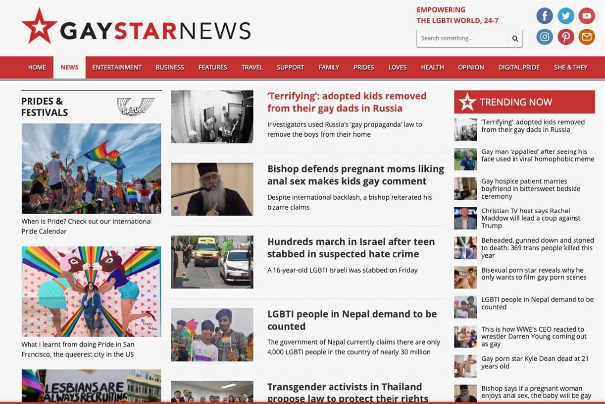 LGBT+ news platform Gay Star News to close amid rise of rainbow washing Campaign US pic