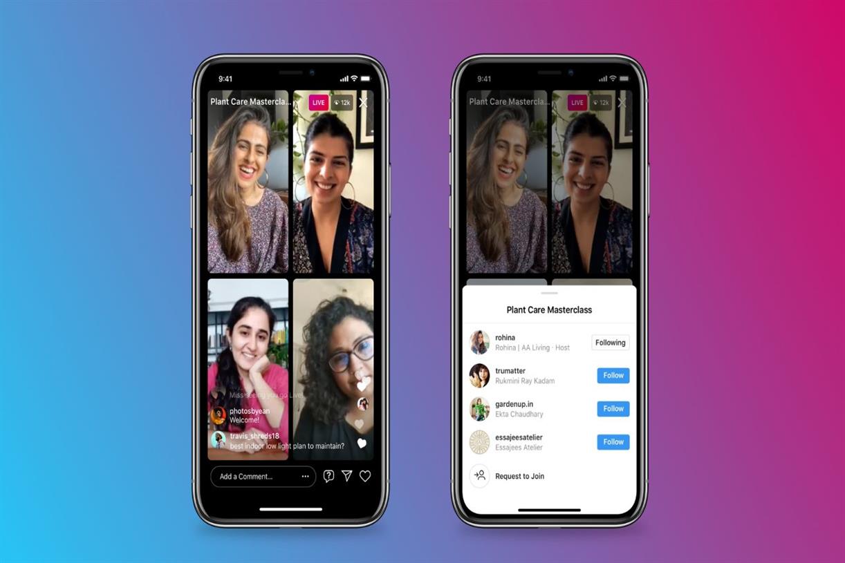 Instagram boosts interaction with Live Rooms